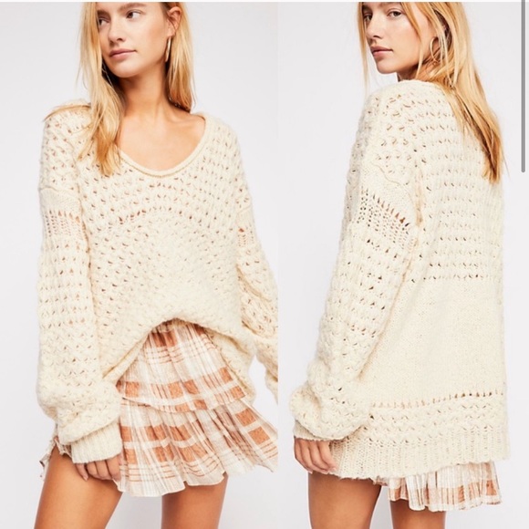 Free People Sweaters - Free People Crashing Waves Sweater Chunky Knit